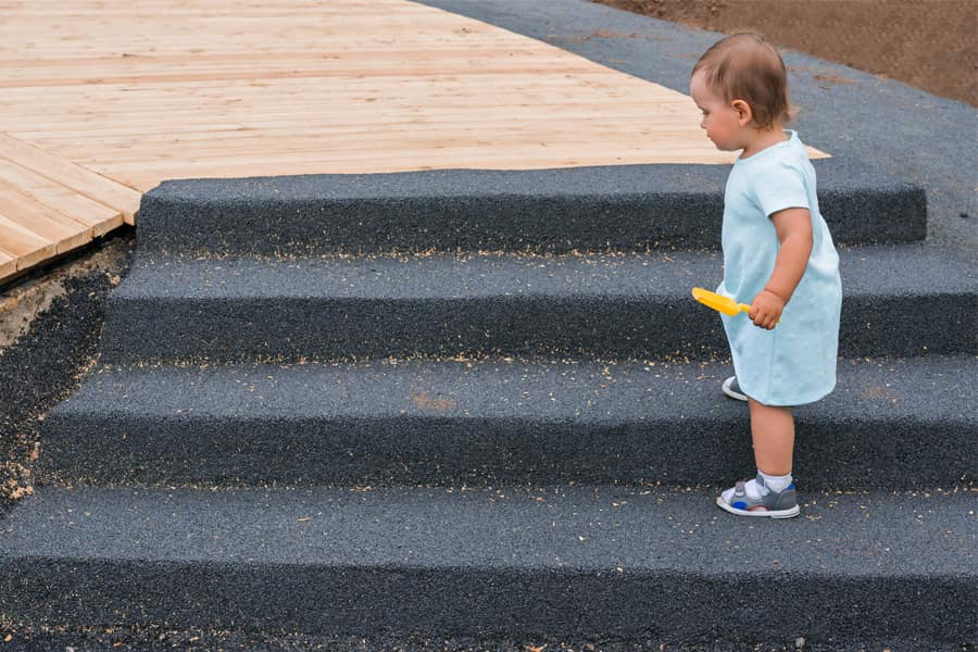 Rubber Crumb Steps