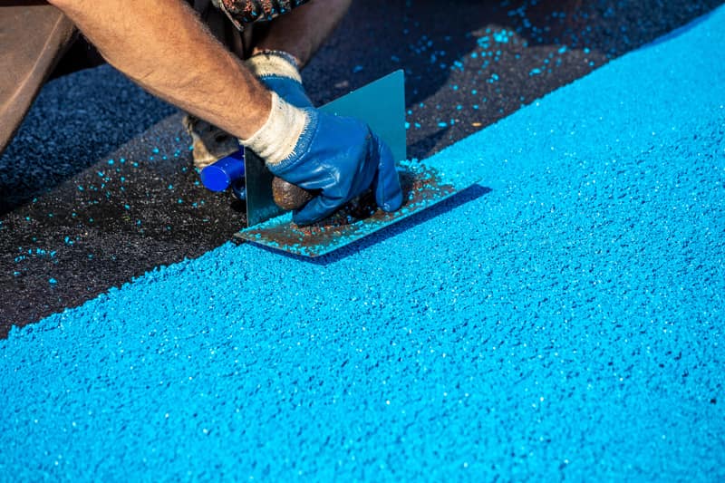 rubber crumb paving